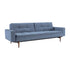 Duplexo Styletto Sofa Bed With Armrests / Dark Wood